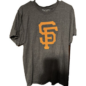 San Francisco Giants Wright & Ditson Black Logo T-Shirt Sz L